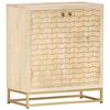 vidaXL Sk&auml;nk guld 60x30x70 cm massivt mangotr&auml;