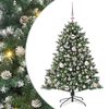 vidaXL Konstgjord julgran Gr&ouml;n 120 cm PVC och Plast och St&aring;l