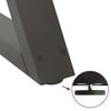 vidaXL Soffbordsben 2 st antracit 30x(30-31,3) cm st&aring;l