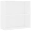 vidaXL Bokhylla vit 80x30x76,5 cm konstruerat tr&auml;