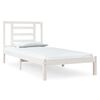 vidaXL S&auml;ngram utan madrass vit 90x200 cm massiv furu