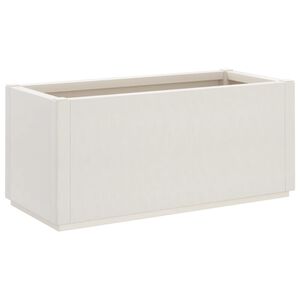 vidaXL Odlingsl&aring;da vit 80x36x35 cm PP