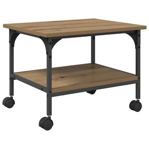 vidaXL Skrivarst&auml;ll Artisan Ek 50 x 40 x 38 cm Konstruerat tr&auml;