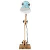 vidaXL Skrivbordslampa 25 W n&ouml;tt bl&aring; 23x18x96 cm E27
