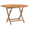 vidaXL Hopf&auml;llbart tr&auml;dg&aring;rdsbord 110x110x75 cm massiv teak