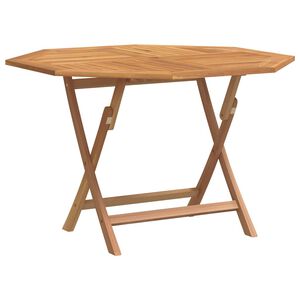vidaXL Hopf&auml;llbart tr&auml;dg&aring;rdsbord 110x110x75 cm massiv teak