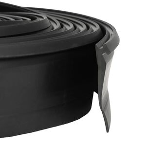 vidaXL Garageportt&auml;tning Svart 52 x 2 mm 2,5 m PVC