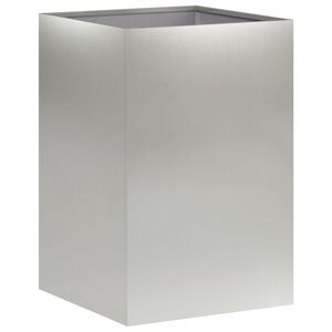 vidaXL Tr&auml;dg&aring;rdsplanterare Silver 40 x 40 x 60 cm Rostfritt st&aring;l