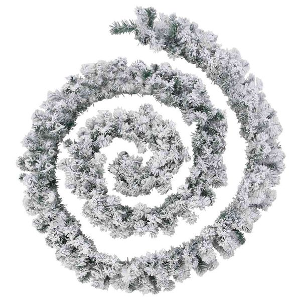 vidaXL Julgirlang med LED-lampor gr&ouml;n 10 m PVC