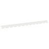 vidaXL Kant f&ouml;r gr&auml;smatta 10 pcs 102 x 4 x 4 cm St&aring;l Vit