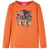 T-shirt med l&aring;nga &auml;rmar f&ouml;r barn stark orange 92