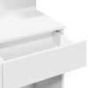 vidaXL Sminkbord med LED vit 100x40x130 cm