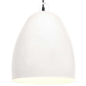vidaXL H&auml;nglampa industriell 25 W vit rund 42 cm E27