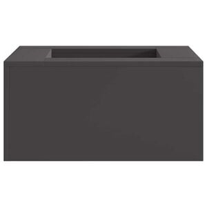 vidaXL Eldsk&aring;l Svart 60 x 60 x 30 cm V&auml;derbest&auml;ndig st&aring;l