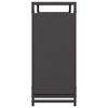 vidaXL Vedst&auml;ll svart 90x28x65 cm kallvalsat st&aring;l