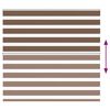 vidaXL Rullgardin zebra brun 155x100 cm tyg bredd 150,9 cm polyester
