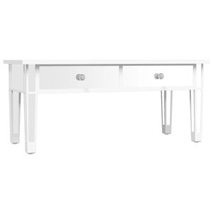 vidaXL Soffbord med spegel 106x45x45 cm konstruerat tr&auml; och glas
