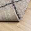 vidaXL Ryamatta PAMPLONA lång lugg modern beige & antracit 240x240 cm