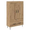 vidaXL Sk&aring;p Artisan Ek 69,5 x 31 x 115 cm Konstruerat tr&auml;