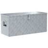 vidaXL F&ouml;rvaringsl&aring;da aluminium 90,5x35x40 cm silver