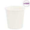 vidaXL Kaffekoppar i papper 1000 st 4oz 100ml vit