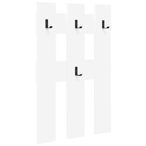 vidaXL V&auml;ggmonterad Kl&auml;dh&auml;ngare Vit 65 x 3 x 100 cm Konstruerat tr&auml;