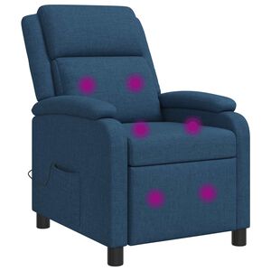 vidaXL Massagef&aring;t&ouml;lj Bl&aring; Tyg