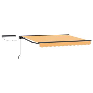 vidaXL Elektrisk Retraktabel Markis Sand 4,5 &times; 3,5 m