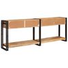 vidaXL Konsolbord 2 pcs Brun 200 x 33 x 75 cm Massivt mangotr&auml;