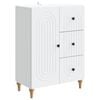 vidaXL Sideboard med l&aring;da Vit 66 x 34,5 x 90 cm Konstruerat tr&auml;