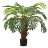 vidaXL Konstv&auml;xt kottepalm med kruka 90 cm gr&ouml;n