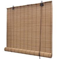 vidaXL Rullgardin bambu 150 x 220 cm brun