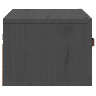 vidaXL Väggmonterade sängbord grå 40x29,5x22 cm