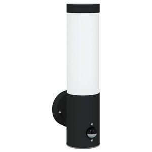 vidaXL Utomhus v&auml;gglampa Svart 12 x 8,5 x 29 cm.