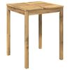 vidaXL Tr&auml;dg&aring;rds Middagsbord Vit 60 x 60,5 x 75 cm Massivt Akaciatr&auml;