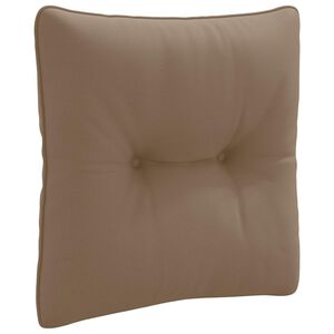 vidaXL Ryggkudde PUTTEN 100% Polyester Taupe 40 x 40 x 10 cm