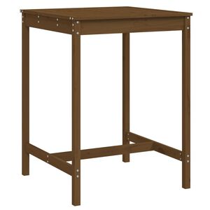 vidaXL Tr&auml;dg&aring;rdsbord honungsbrun 82,5x82,5x110 cm massiv furu