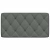 vidaXL Headboard Cushion Dark Grey 100 cm Fabric