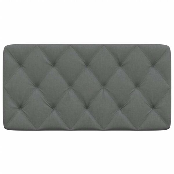 vidaXL Headboard Cushion Dark Grey 100 cm Fabric