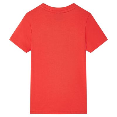 T-shirt med korta ärmar för barn röd 92