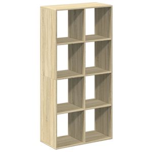 vidaXL Bokhylla/Rumsavdelare sonoma-ek 69,5x29x137,5cm konstruerat tr&auml;
