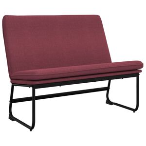 vidaXL B&auml;nk vinr&ouml;d 100x75x76 cm tyg