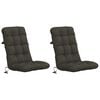 vidaXL 2-delade H&ouml;ga Ryggstolsdynor VIANEN 2 pcs 100% Polyester