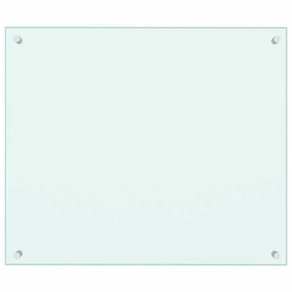 vidaXL St&auml;nkskydd 2 st vit 70x60 cm h&auml;rdat glas