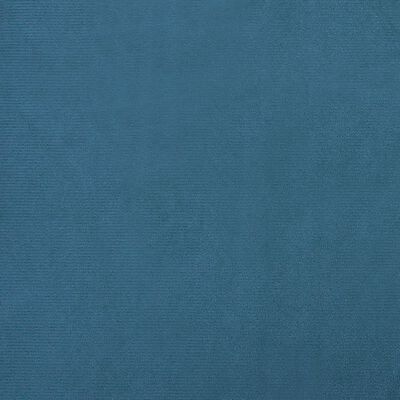 vidaXL Barnsoffa blå 70x45x33 cm sammet