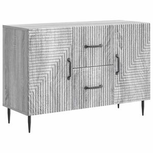 vidaXL Sideboard Gr&aring; sonoma-ek 89 x 34,5 x 60 cm Konstruerat tr&auml;