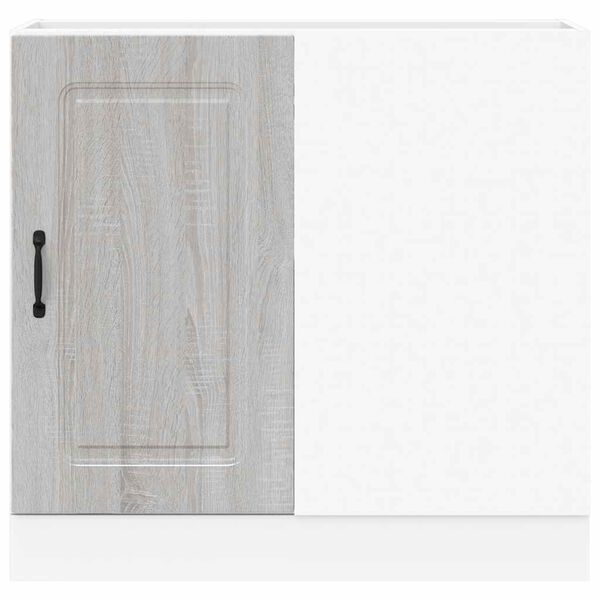 vidaXL Bassk&aring;p f&ouml;r k&ouml;k Kalmar gr&aring; sonoma konstruerat tr&auml;