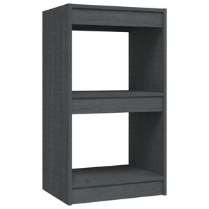 vidaXL Bokhylla gr&aring; 40x30x71,5 cm massiv furu
