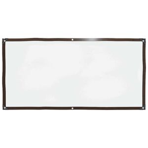 vidaXL Klar presenning med &ouml;ljetter 1x2 m polyeten