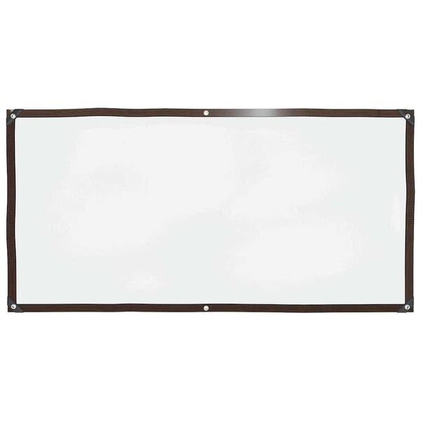 vidaXL Klar presenning med &ouml;ljetter 1x2 m polyeten